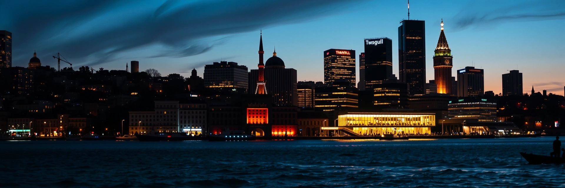 Istanbul financial district skyline